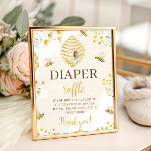Little Honey 8x10 Diaper Raffle Table Sign
