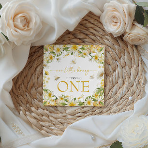 Little Honey Bee 1st Birthday Napkins