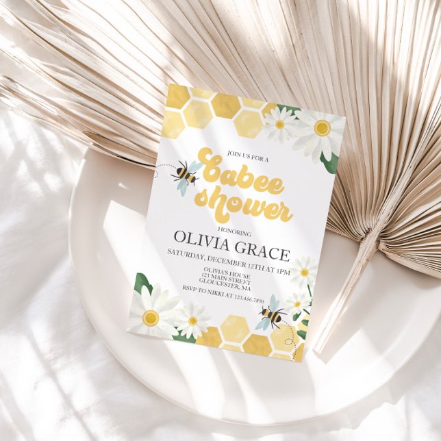 Little Honey Bee Baby Shower bumblebee Invitation (Creator Uploaded)