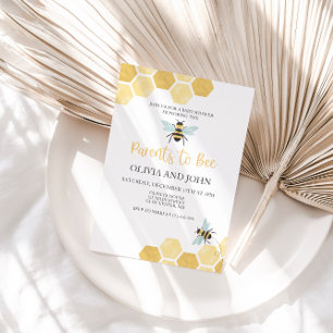 Little Honey Bee Baby Shower bumblebee Invitation