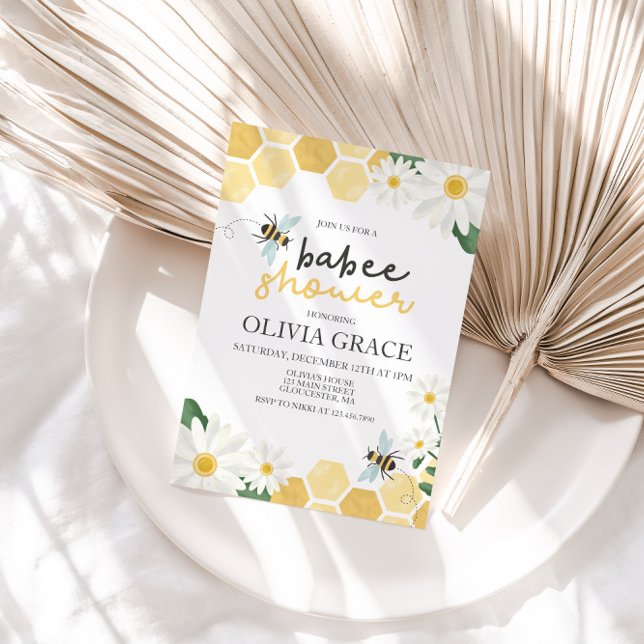 Little Honey Bee Baby Shower bumblebee Invitation (Creator Uploaded)