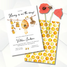 Little Honey Bee Baby Shower clothesline