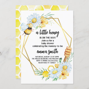 Little Honey Bee Baby Shower Invitation