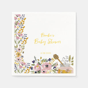 Little Honey Bee Baby Shower Napkins
