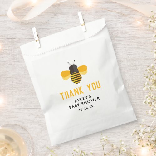 Little Honey Bee Baby Shower Thank You Favor Bag