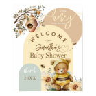Little honey Bee Bear Baby Shower welcome