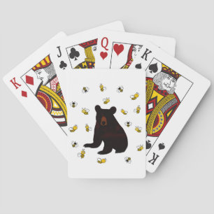 Little Honey Bee Bear Poker Cards