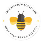 Little Honey Bee Birthday Return Address