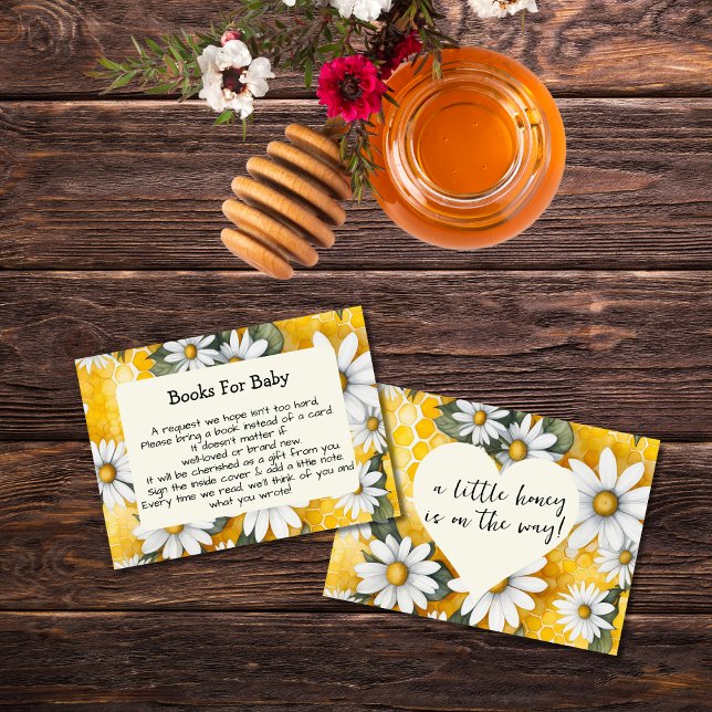 Little Honey Bee Comb Daisy Spring Books For Baby Enclosure Card (Creator Uploaded)