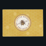Little Honey Bee Placemat<br><div class="desc">These adorable little honey bee placemats are perfect for any bee lover.</div>