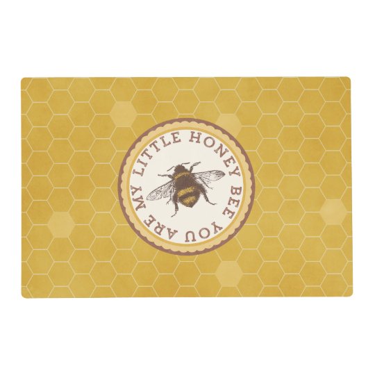 Little Honey Bee Placemat | Zazzle.com