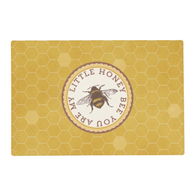 Little Honey Bee Placemat (Front)