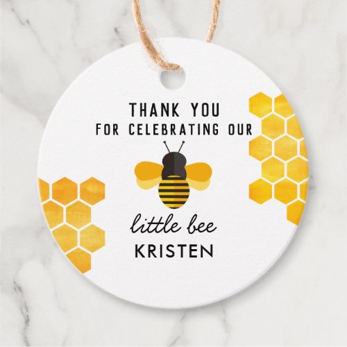 Little Honey Bee Thank You Favor Favor Tags