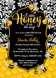 Honey Bee Invitations Zazzle