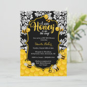 Little Honey - Bee Themed Baby Shower Invitation (Standing Front)