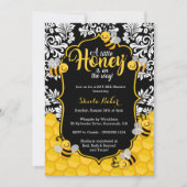 Little Honey - Bee Themed Baby Shower Invitation (Front)