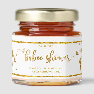 Little Honey Bee Themed Baby Shower Jar Favors