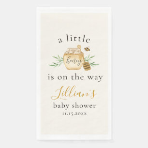 Little Honey Is On The Way Bee Baby Shower Paper Guest Towels