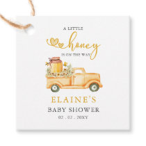 Little Honey Is On The Way Honey bee Baby Shower  Favor Tags