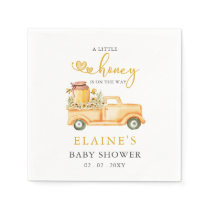 Little Honey Is On The Way Honey bee Baby Shower  Napkins