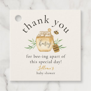 Little Honey On The Way Thank You Favor Tags