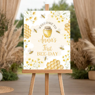 Little Honey Welcome Sign 16x20 1st Birthday
