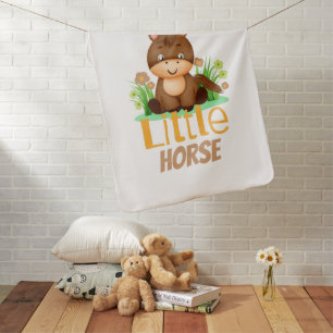 Little horse baby blanket