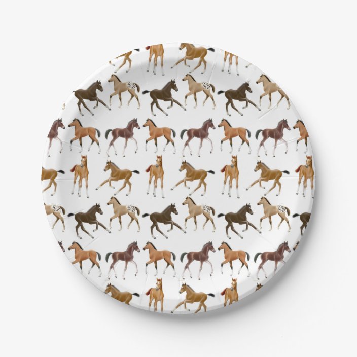 horse paper plates