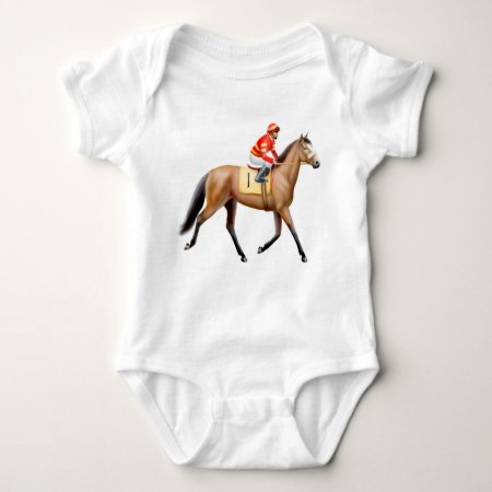Little Horse Racer Infant One Piece Baby Bodysuit