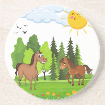 Little horses design for kids