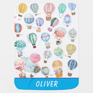 Little Hot Air Balloons for Kids Baby Blanket