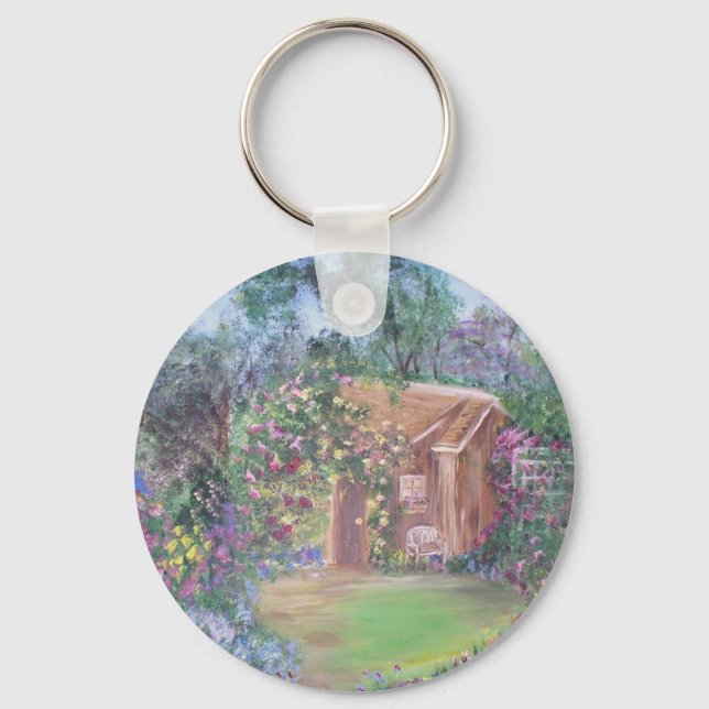 Little House at the End of the Path Keychain (Front)