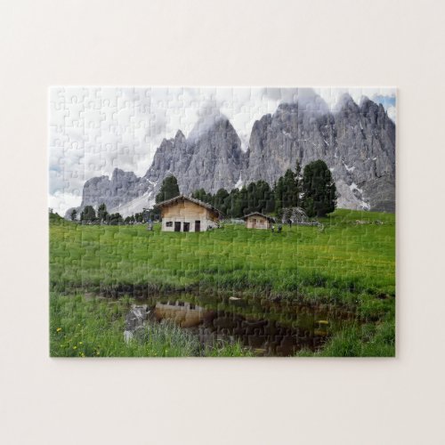 Little House by Italian Dolomites _ Jigsaw Puzzle