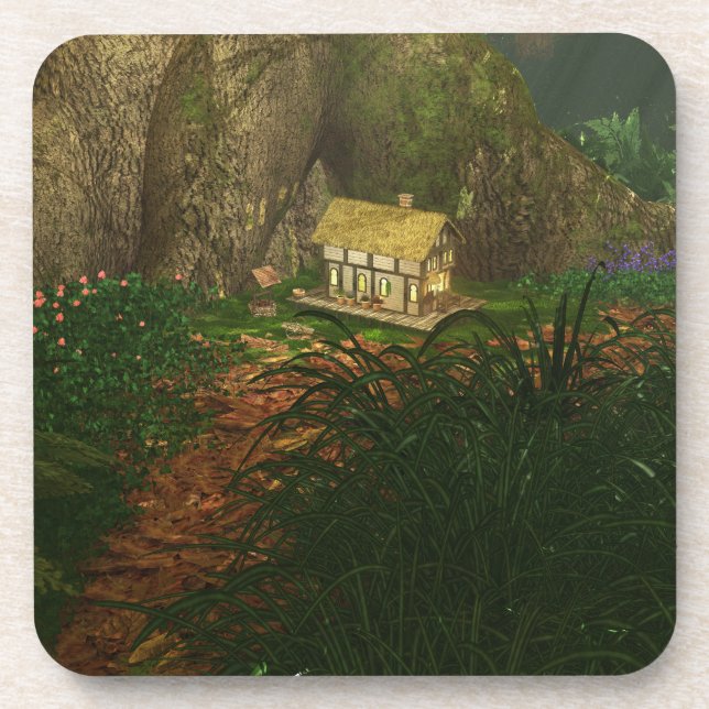 Little House in the Big Woods Cork Coasters (Front)