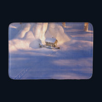 Little House in the Snow Bathmat