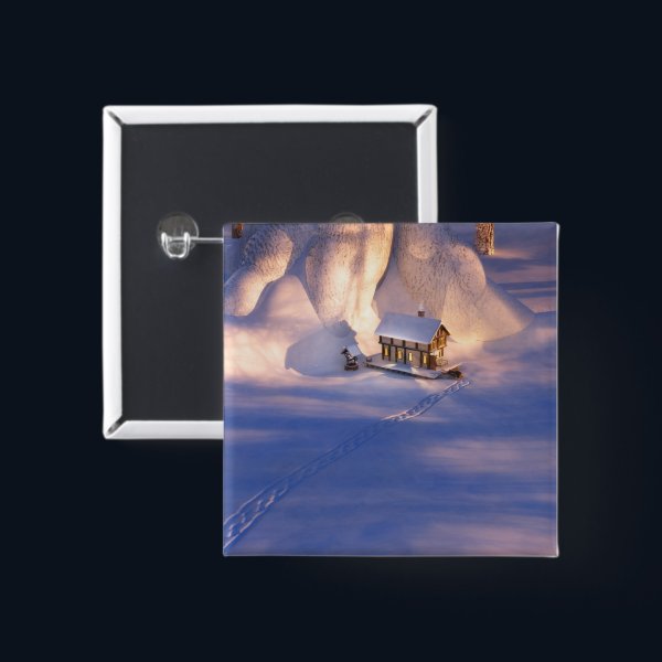 Little House in the Snow Button