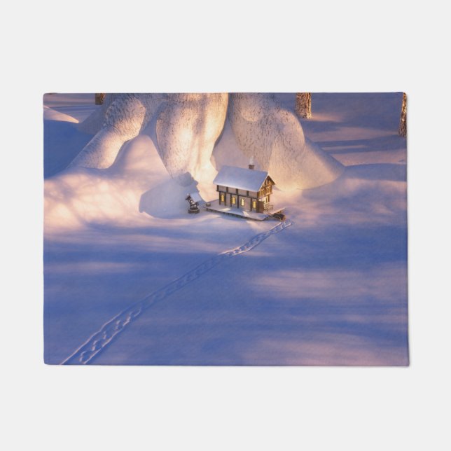 Little House in the Snow Doormat (Front)