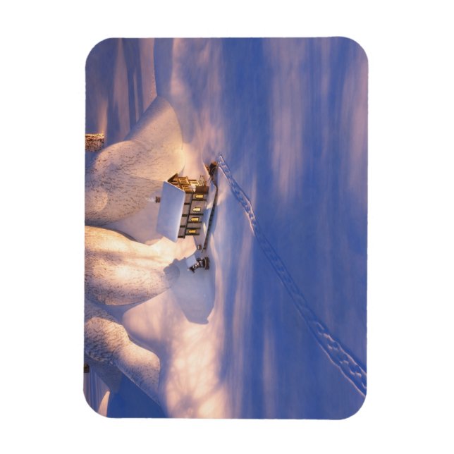 Little House in the Snow Flexible Magnet (Vertical)