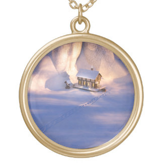 Little House in the Snow Necklace