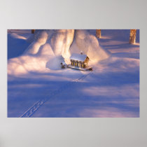 Little House in the Snow Print