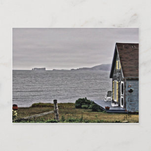 Little house looking at the St.Lawrence River Postcard