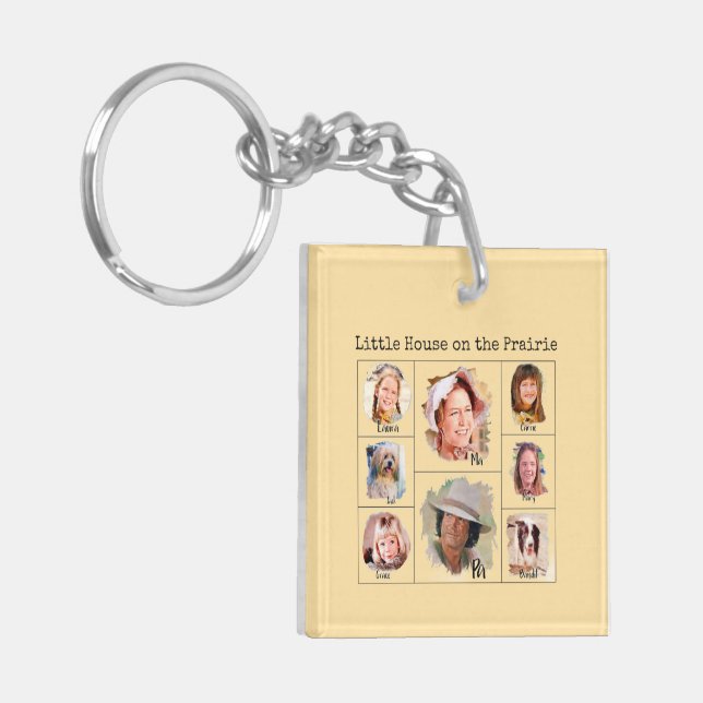 Little House on the Prairie Ingalls Family Keychain (Front Left)