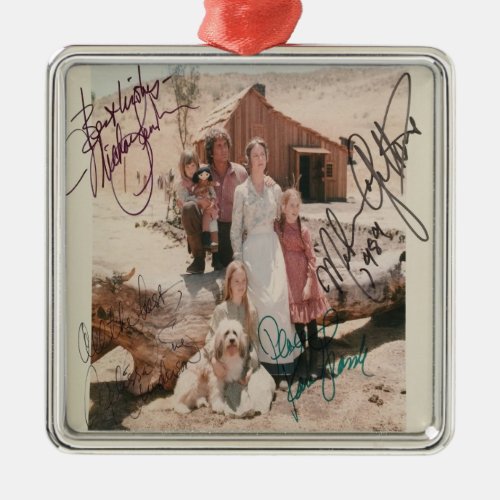 little house on the prairie signed metal ornament