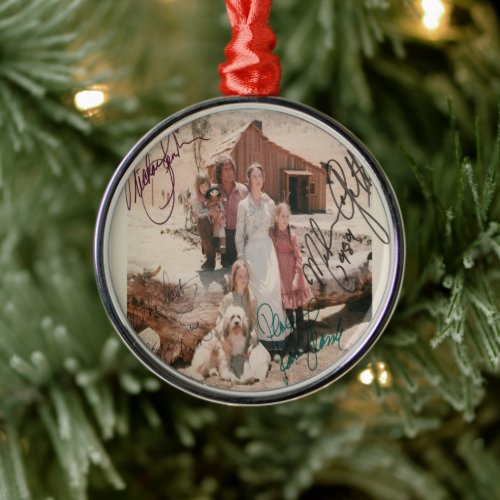 little house on the prairie signed metal ornament