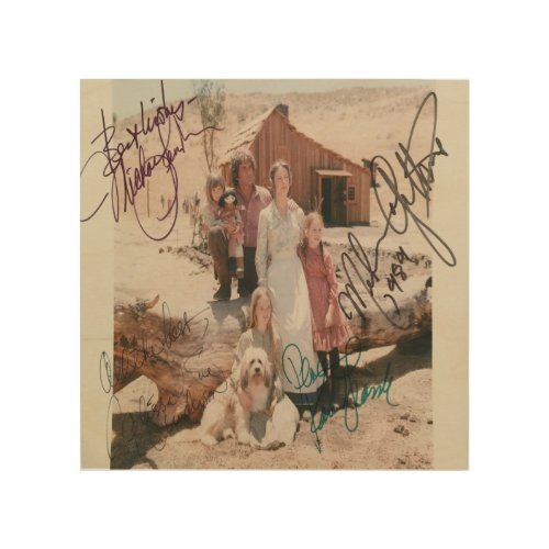 little house on the prairie signed wood wall art