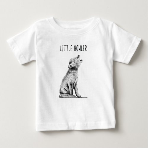 Little Howler Wolf Cub Baby T_Shirt