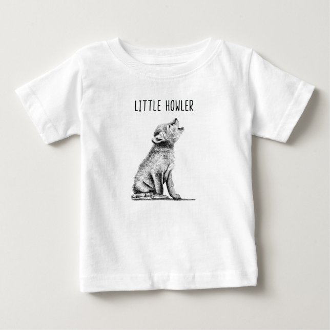 Little Howler Wolf Cub Baby T-Shirt (Front)