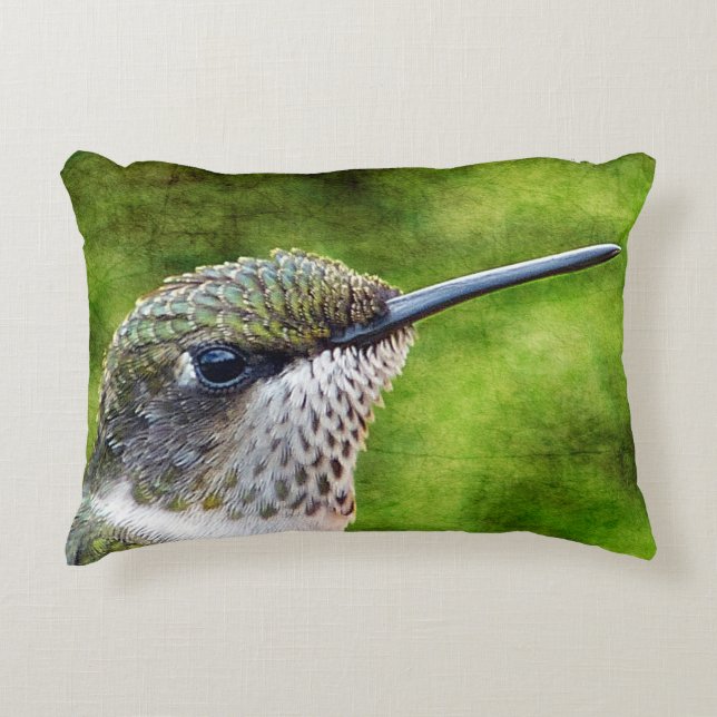 Little Hummer Decorative Pillow (Front)