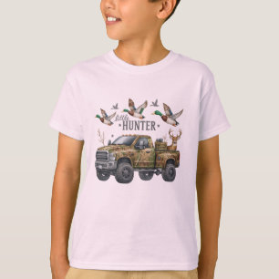 Little Hunter Camo Truck – Ducks, Deer & Outdoor T-Shirt