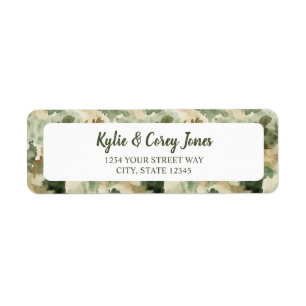 Little Hunter Duck Deer Hunting Camo Boy Label